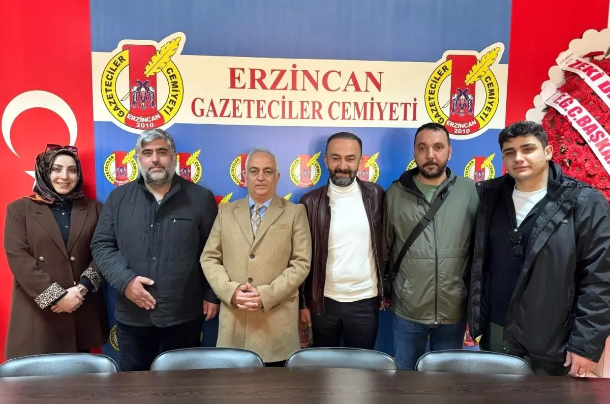 Erzincan Gazeteciler Cemiyeti Yeni Yönetim Kurulu Görev Dağılımını Yaptı