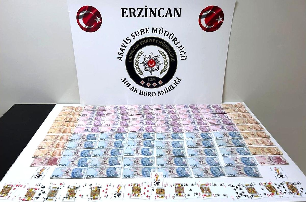 Erzincan'da Kumar Operasyonu: 13 Kişiye Ceza Kesildi