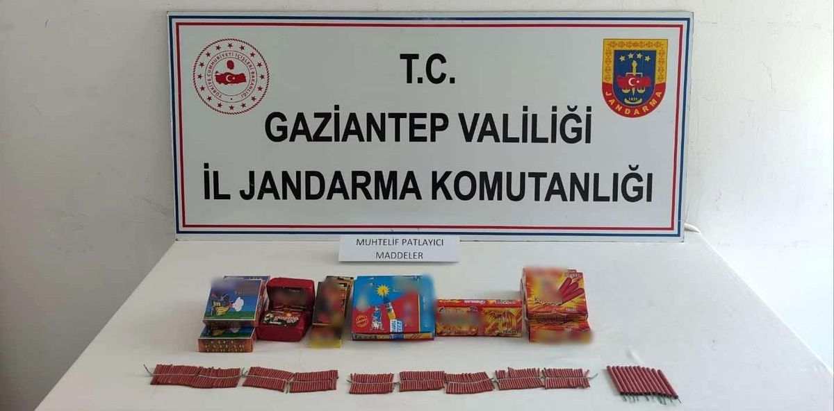 Gaziantep'te İzinsiz Havai Fişek ve Patlayıcı Madde Satışı Operasyonu
