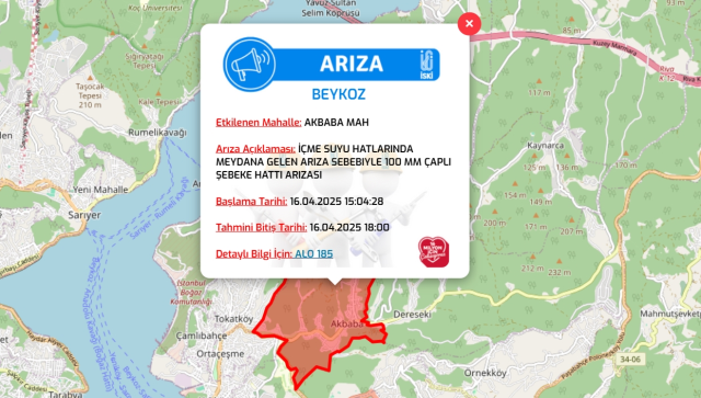 İstanbul BEYKOZ su kesintisi! 16-17 Nisan İSKİ Beykoz su kesintisi ne zaman bitecek, sular ne zaman gelecek?