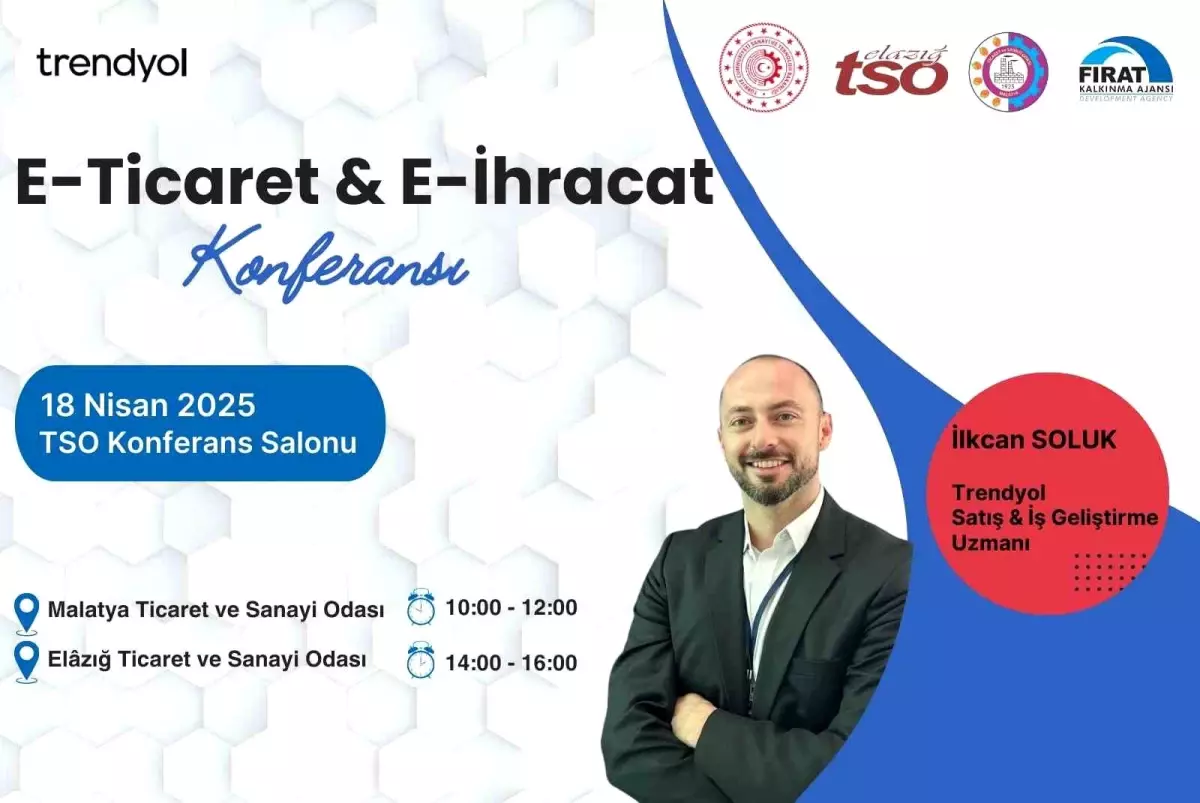 E-İhracat Bilgilendirme Toplantısı Malatya ve Elazığ'da Yapılacak