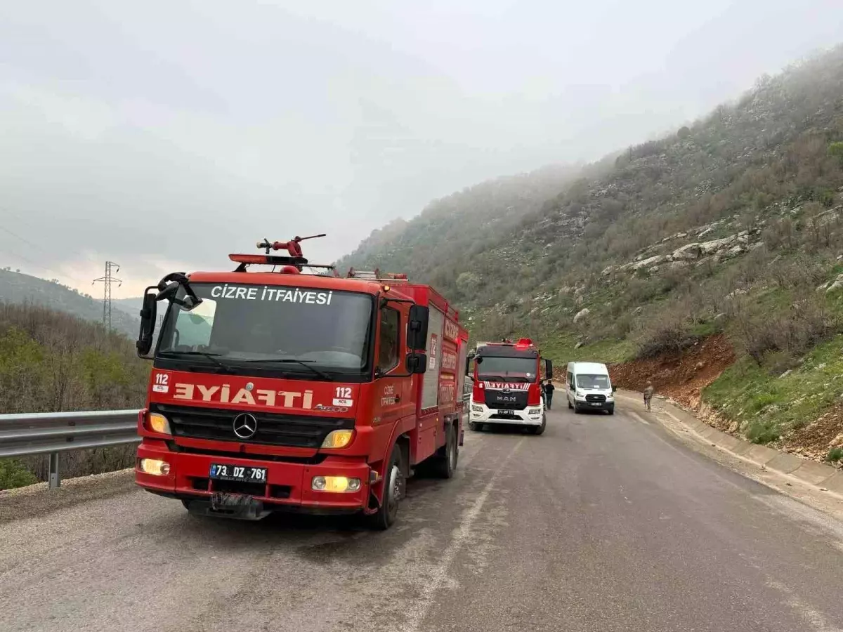 Şırnak'ta Akaryakıt Tankeri Alev Aldı