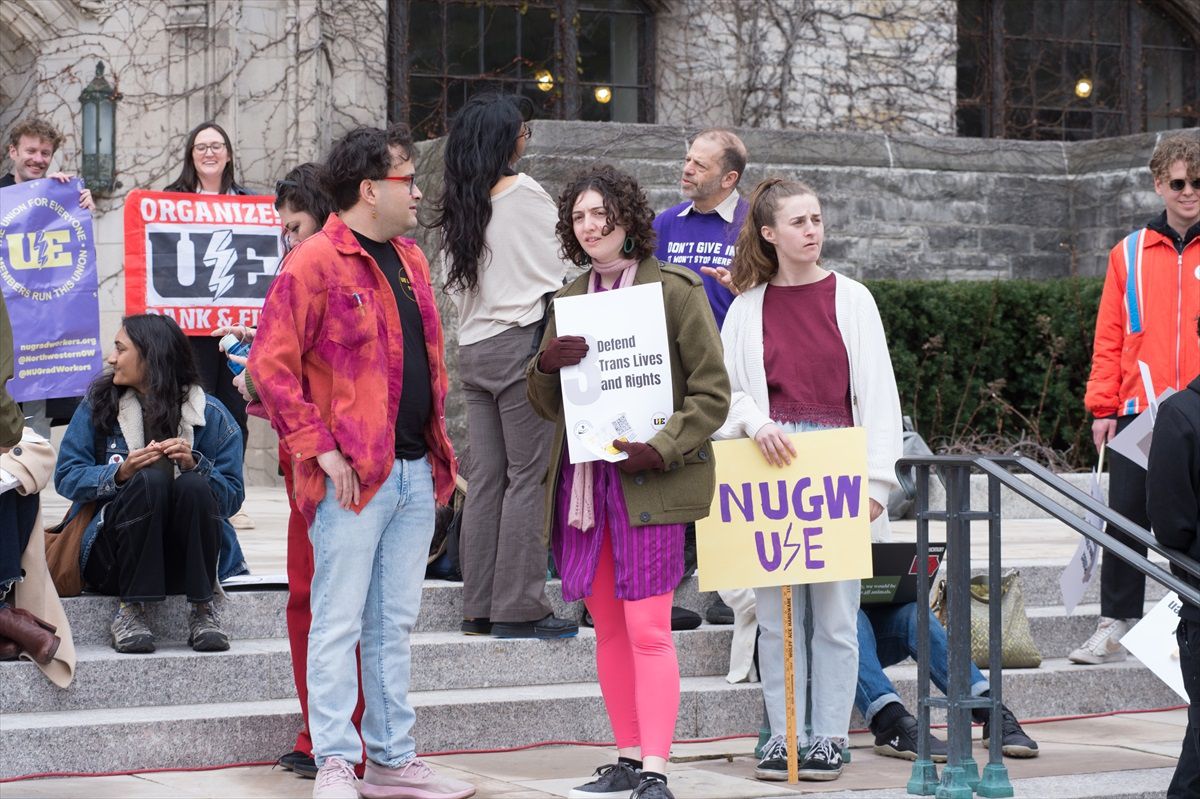 Northwestern Üniversitesi'nde Trump Yönetimine Karşı Protesto
