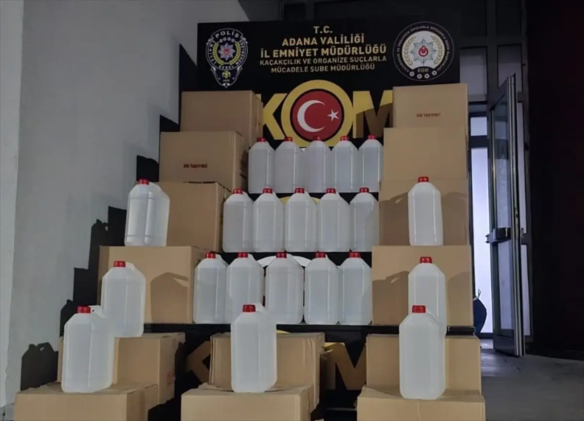 Adana'da 980 Litre Sahte İçki Ele Geçirildi