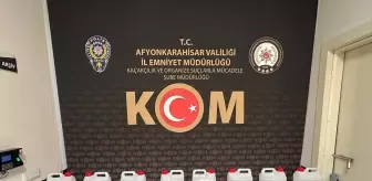 Afyonkarahisar'da İş Yerinde 80 Litre Etil Alkol Ele Geçirildi