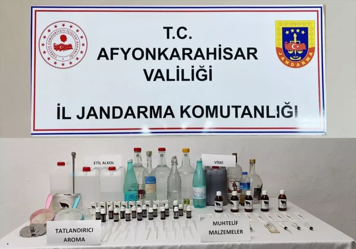 Afyonkarahisar'da Sahte İçki Operasyonu: 51 Litre Ele Geçirildi