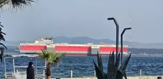 Curacao Bayraklı BOKA VANGUARD Gemisi Çanakkale Boğazı'ndan Geçti