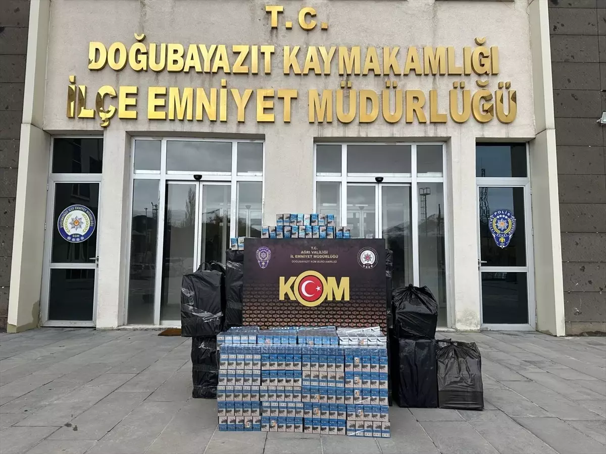 Doğubayazıt'ta 10 Bin Paket Gümrük Kaçağı Sigara Ele Ge geçirildi