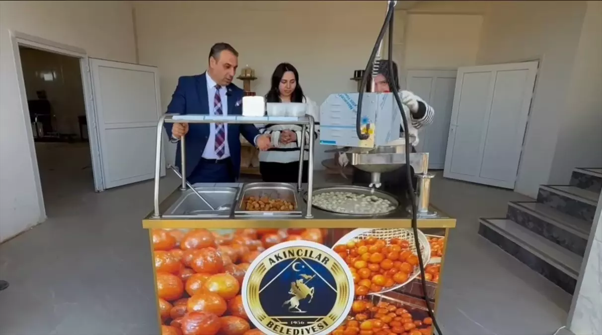 Sivas’ın Akıncılar İlçesine Yeni Lokma Dökme Makinesi