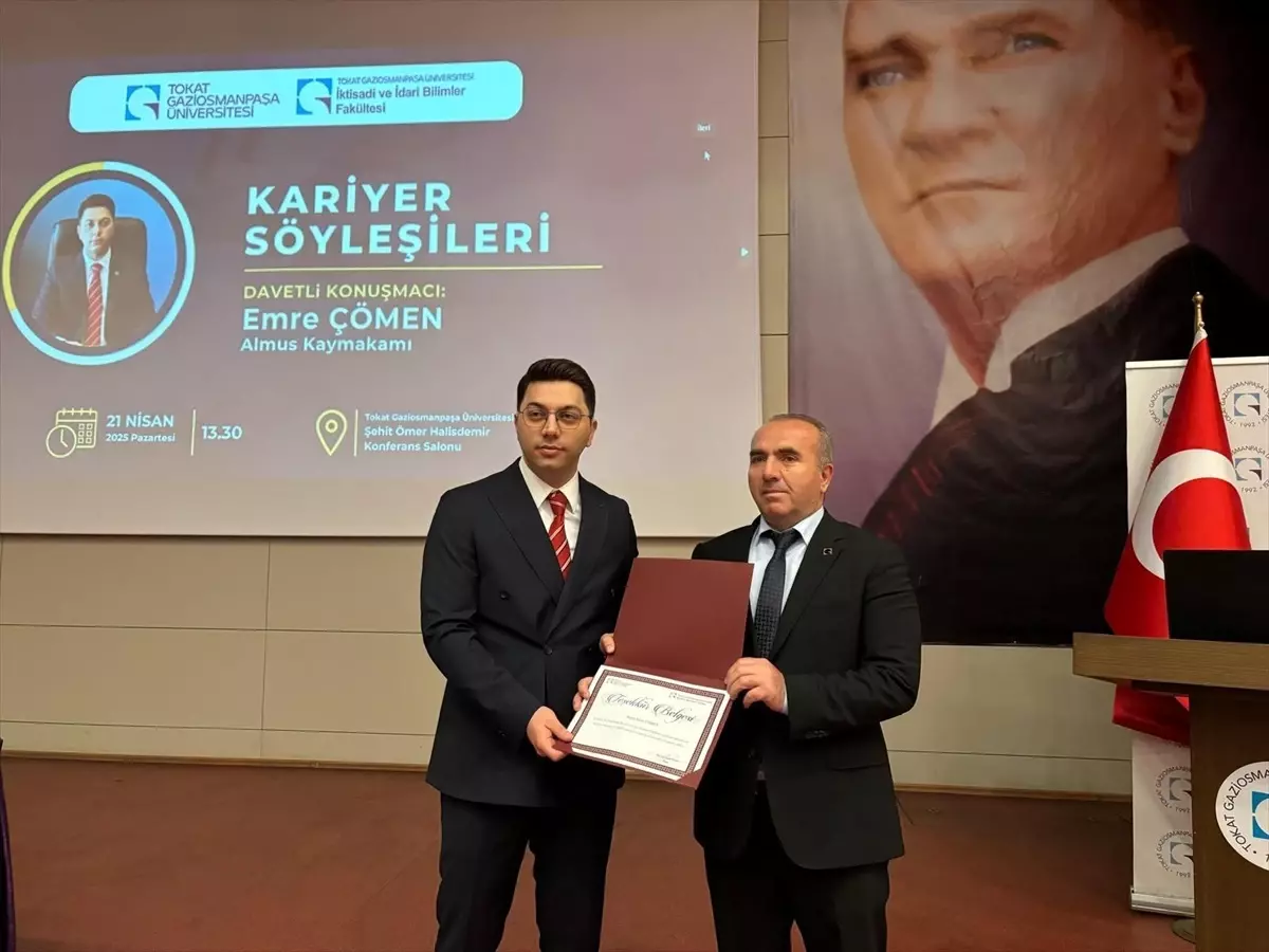 Almus Kaymakamı Emre Çömen, Üniversite Öğrencileriyle Kariyer Söyleşisi Gerçekleştirdi