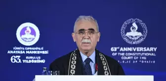 Anayasa Mahkemesi Başkanı Özkaya, Mahkemenin 63. kuruluş yıl dönümü programında konuştu Açıklaması
