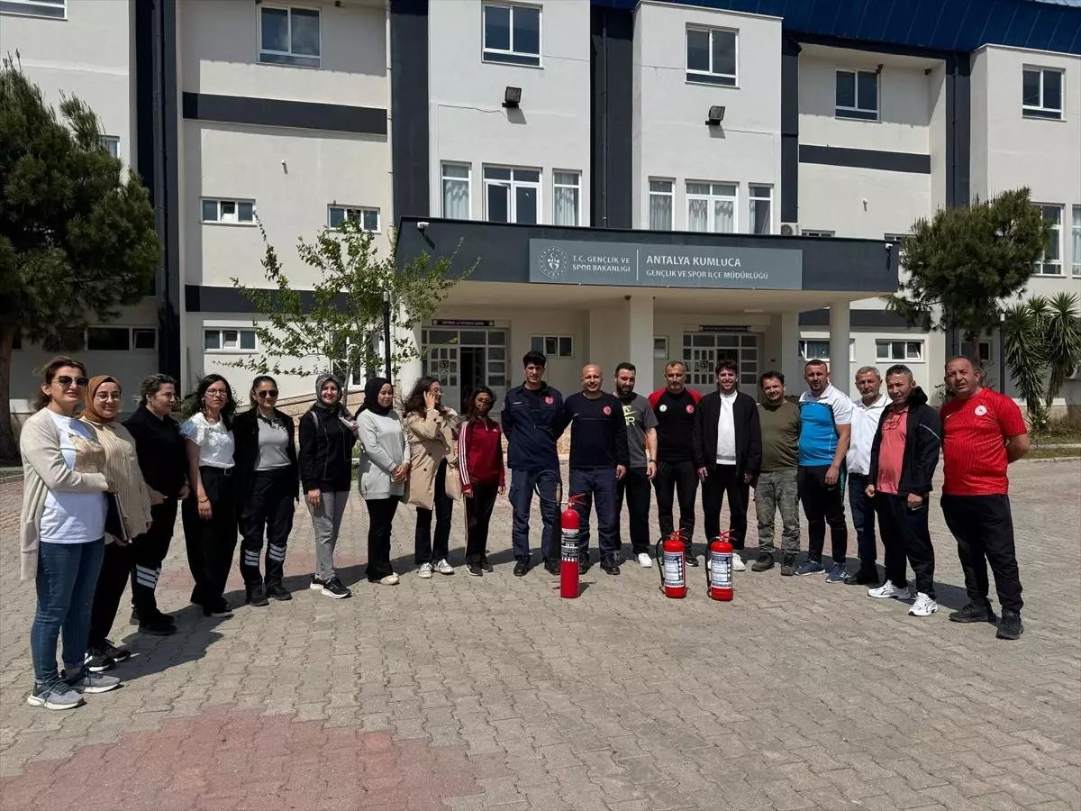 Kumluca'da Yangın Tatbikatı Gerçekleştirildi