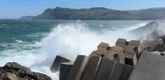 Amasra'da Şiddetli Rüzgar Hayatı Olumsuz Etkiledi