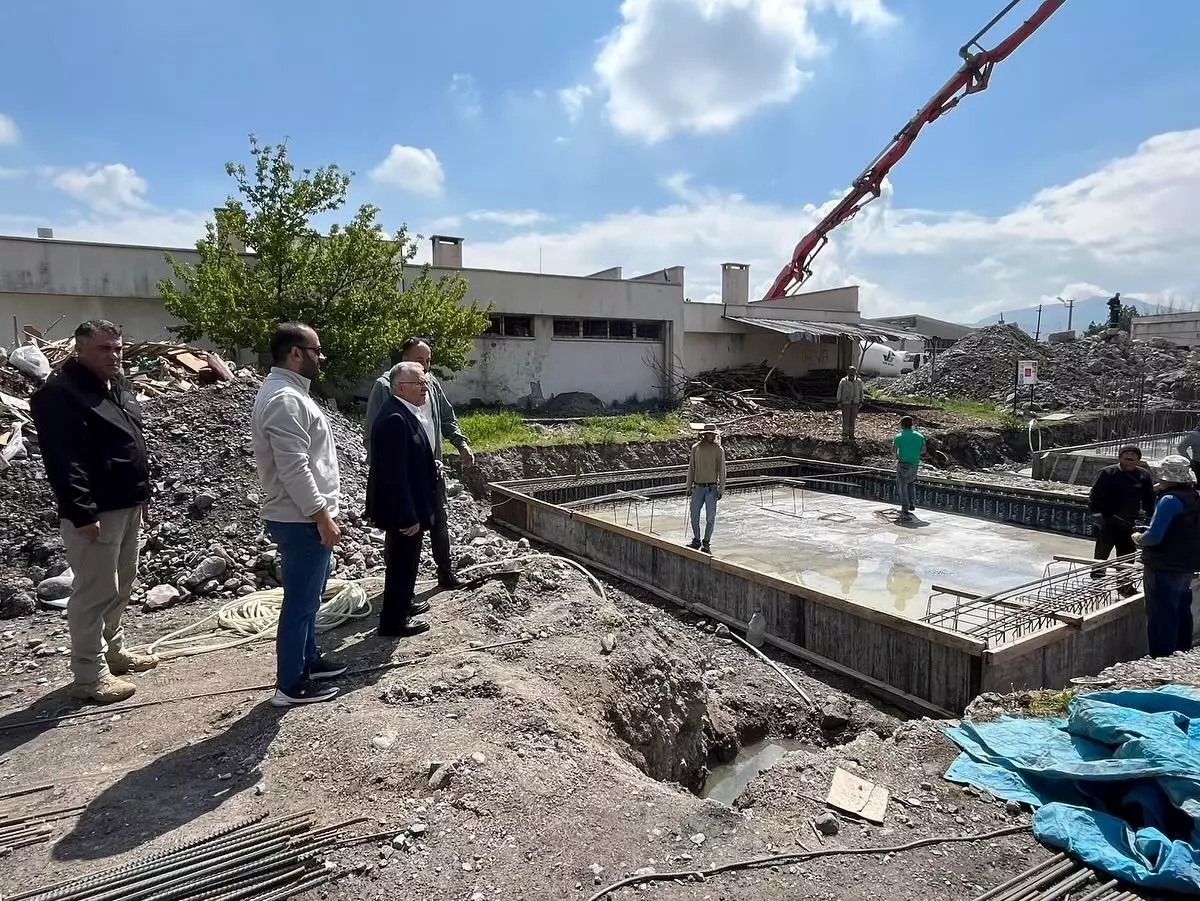 Kayseri'de Yeni Cami İnşaatı Devam Ediyor