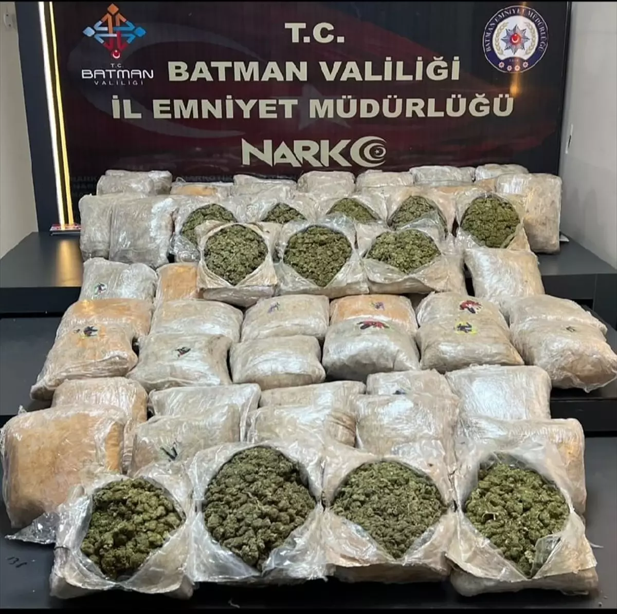 Batman'da Uyuşturucu Operasyonu: 39 Kilo Skunk Ele Geçirildi