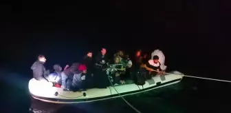 Bodrum Açıklarında Düzensiz Göçmenler Kurtarıldı