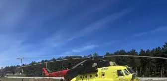 Bolu'da Orman Yangınlarına Müdahale İçin Helikopter Gönderildi