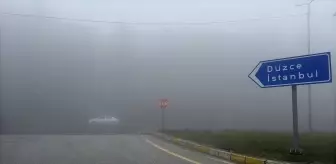 Bolu Dağı'nda Sis Etkili, Görüş Mesafesi 30 Metreye Düşüyor
