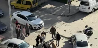 Çubuk'ta otomobil ve motosikletin çarpıştığı kazada, 2 kişi yaralandı