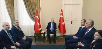 Cumhurbaşkanı Erdoğan, UEFA Başkanı Ceferin'i kabul etti