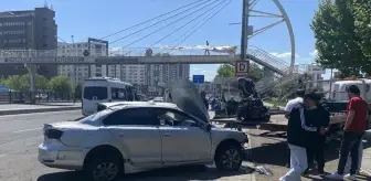 Diyarbakır'da otomobil devrildi: Sürücü yaralandı