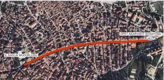 Edirne'de Kıyık Caddesi'nde Asfaltlama Çalışması