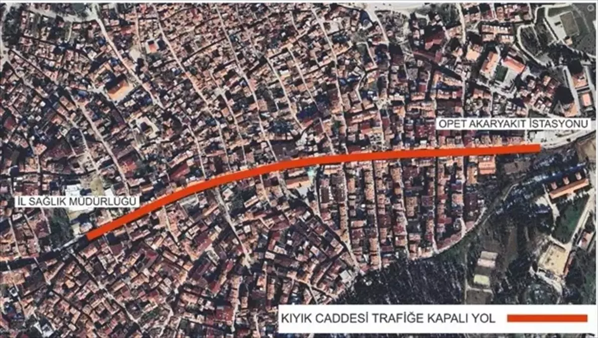 Edirne'de Kıyık Caddesi'nde Asfaltlama Çalışması