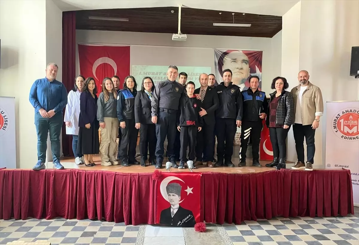 Edirne Emniyet Müdürü Karaburun, Öğrencilerle Kariyer Günleri Etkinliğinde Buluştu