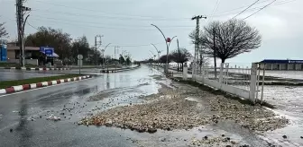 Van'ın Erciş ilçesinde sağanak yağış etkili oldu