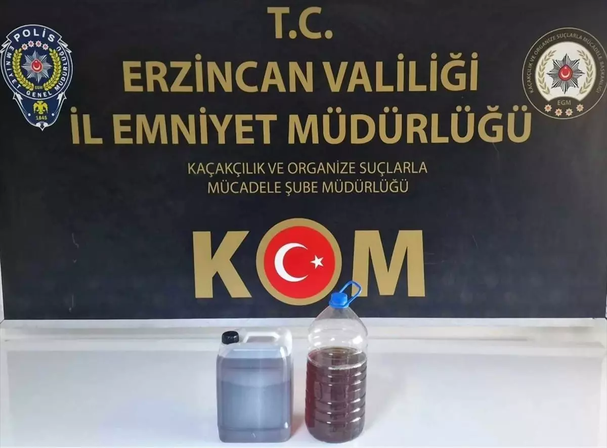 Erzincan'da Sahte İçki Operasyonu: 1 Şüpheli Yakalandı
