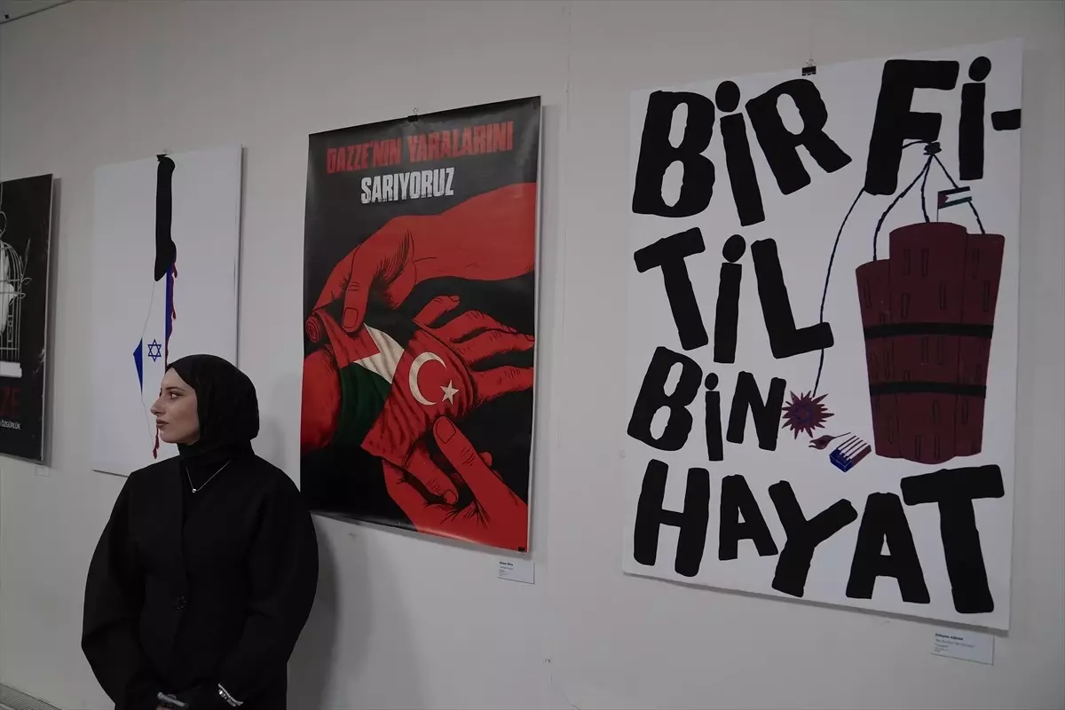 Erzurum'da 'Gazze: Bir Soykırım Anatomisi' Sergisi Açıldı