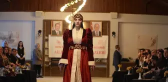 Erzurum'da 'Palandöken'in Eteğinde Türk Motifleri Defilesi' Düzenlendi