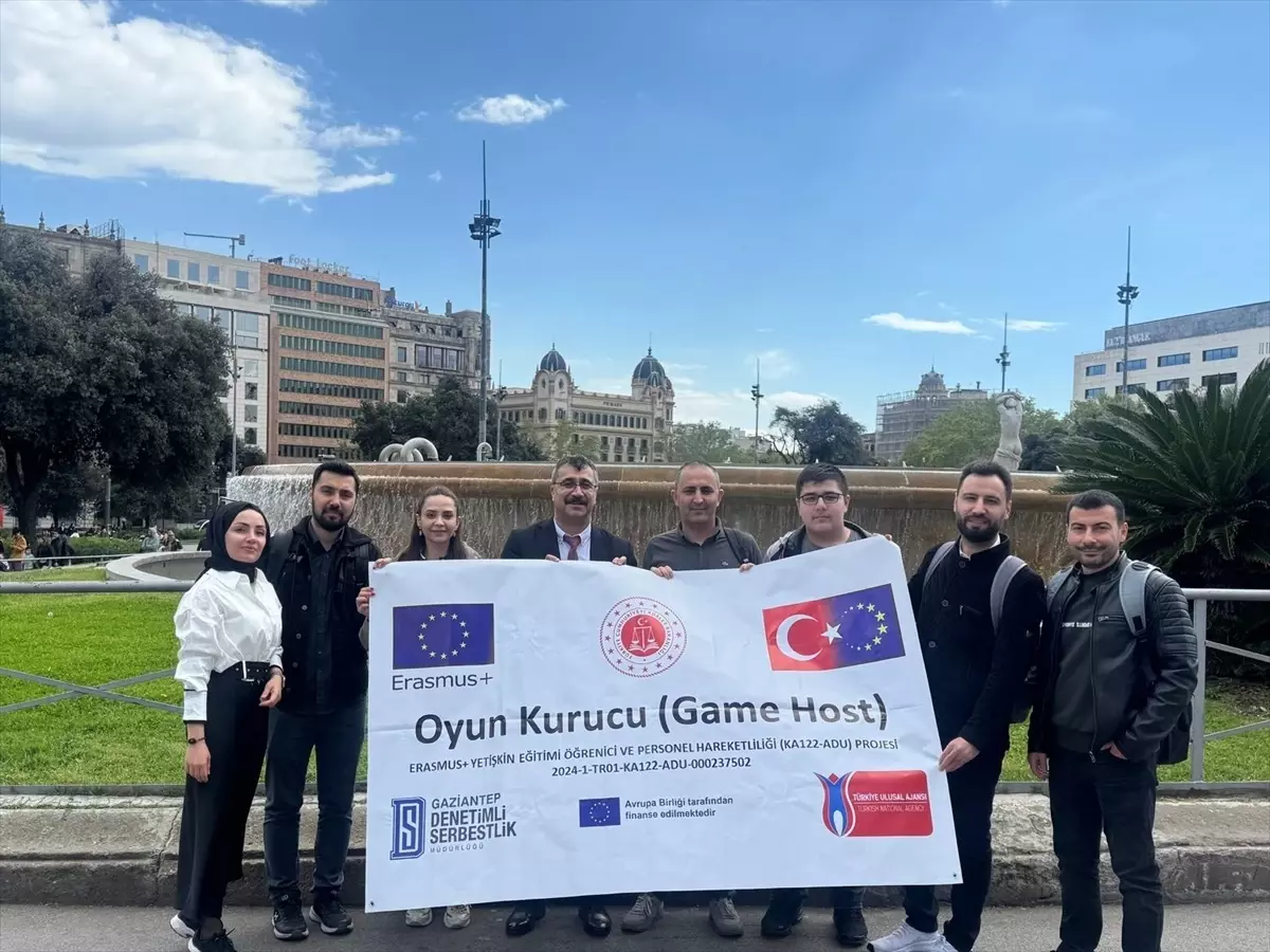 Gaziantep Denetimli Serbestlik Müdürlüğü Personeline Europass Hareketlilik Belgesi Verildi