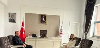 Gökçebey Kaymakamı Kahraman Şıktaş, Korgun Kaymakamını Gür'ü ziyaret etti