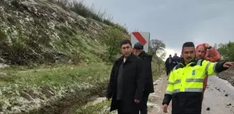 Güdül'de Sağanak Yağış Hayatı Olumsuz Etkiledi