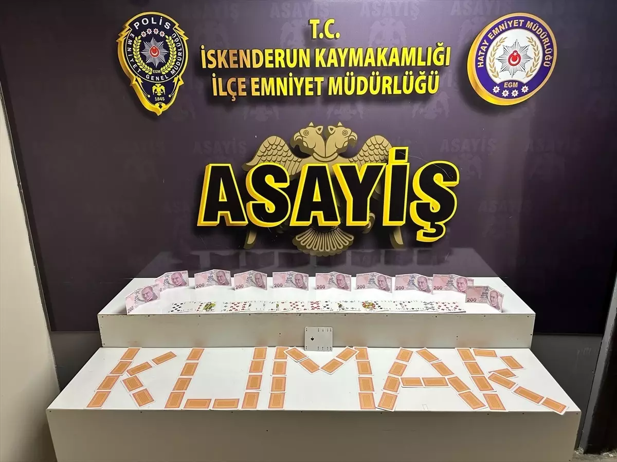 İskenderun'da Kumar Operasyonu: 3 Kişiye Ceza