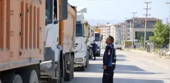Hatay'da Zabıta Ekiplerinden İş Makinelerine Denetim