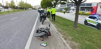 İnegöl'de 'Dur' İhtarı İhlali: Motosiklet Kazası