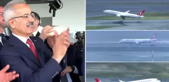 İstanbul Havalimanı'na aynı anda üç uçak iniş ve kalkış yaptı