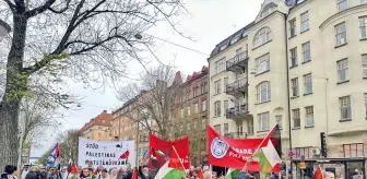Stockholm'de Filistin'e Destek Gösterisi Düzenlendi