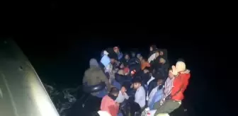Dikili Açıklarında 31 Düzensiz Göçmen Yakalandı