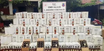Selçuk'ta 3 Bin 142 Şişe Kaçak İçki Ele Geçirildi