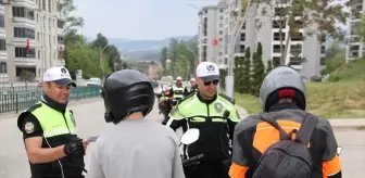 Karabük'te Motosiklet Denetimlerinde 72 Sürücüye Ceza