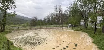 Karabük'te Sağanak ve Dolu Hayatı Olumsuz Etkiledi