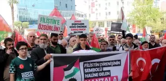 Karacabey'de İsrail'in Gazze'ye saldırıları protesto edildi