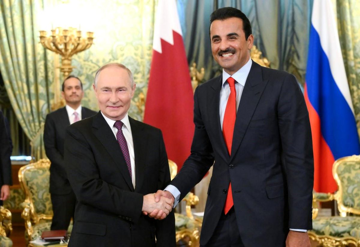 Katar Emiri Al Thani ve Putin'den Filistin İçin Ortak Açıklama