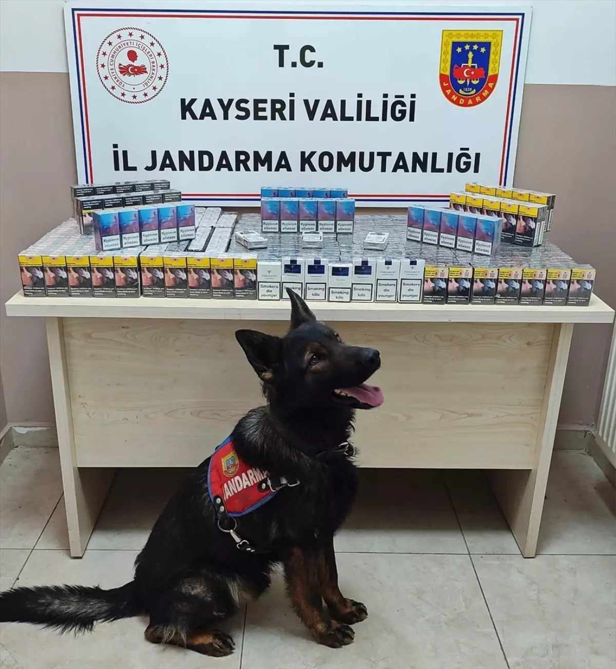 Kayseri'de 670 Paket Gümrük Kaçağı Sigara Ele Geçirildi