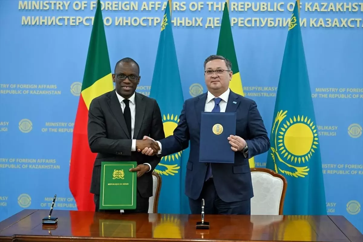 Kazakistan ve Benin Arasında İkili İlişkileri Güçlendiren Mutabakat Zaptı İmzalandı