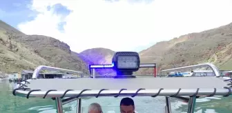 Keban Kaymakamı Asayiş Botunu Fırat Nehri'nde Test Etti