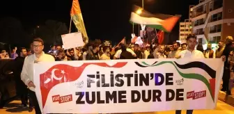 Kilis'te Gazze'ye Destek Yürüyüşü Düzenlendi